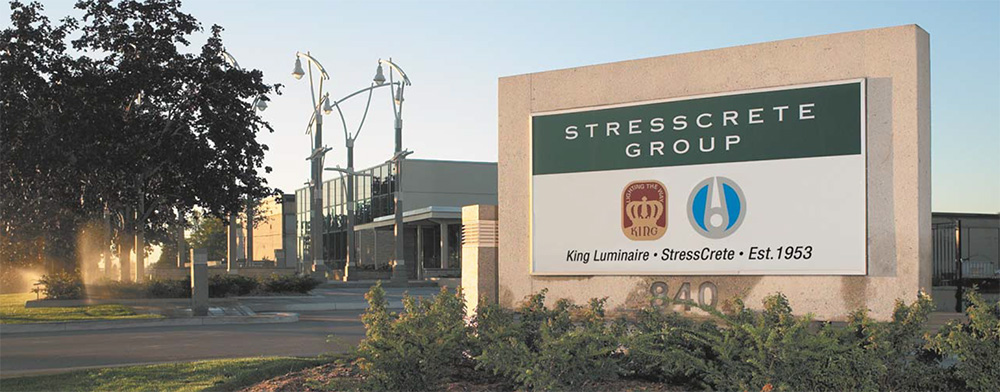 Stresscrete Group sign