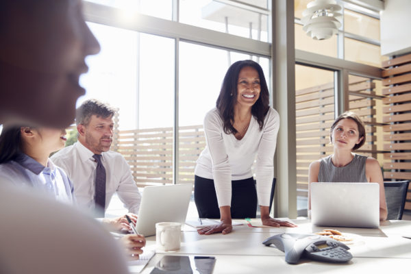 Business woman in meeting room