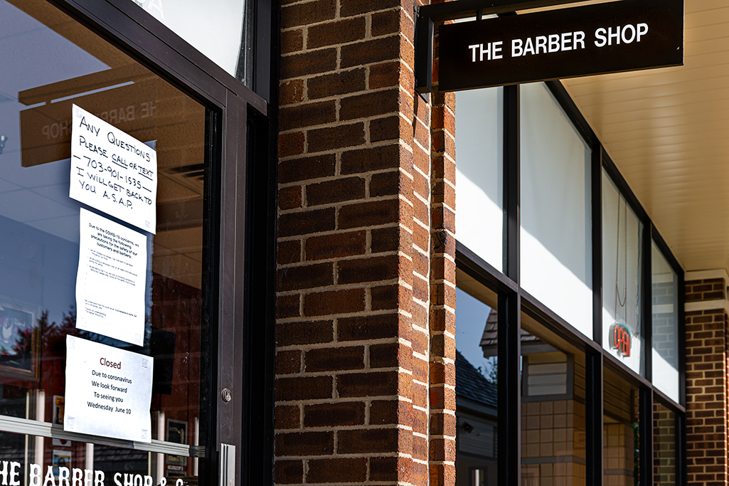Barber shop closed