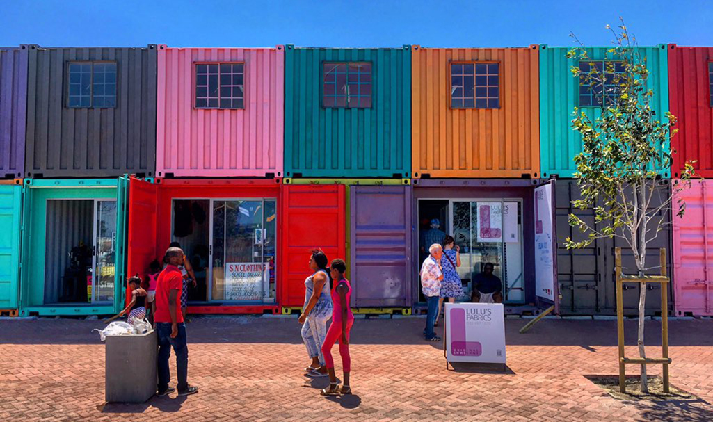 Philippi Village Container Walk, colourful small businesses