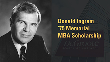 Donald Ingram Class of '75 Memorial MBA Scholarship