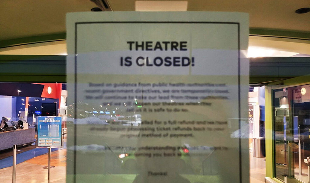 Movie theatre closed