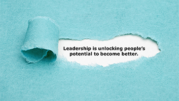 Leadership quote about unlocking potential