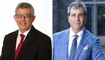 Mahmut Parlar and Mohit Bhandari, McMaster’s two newest Distinguished University Professors.