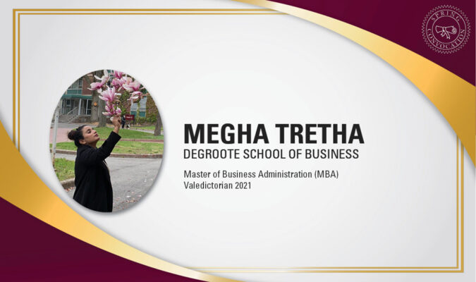 Megha Tretha, MBA Valedictorian