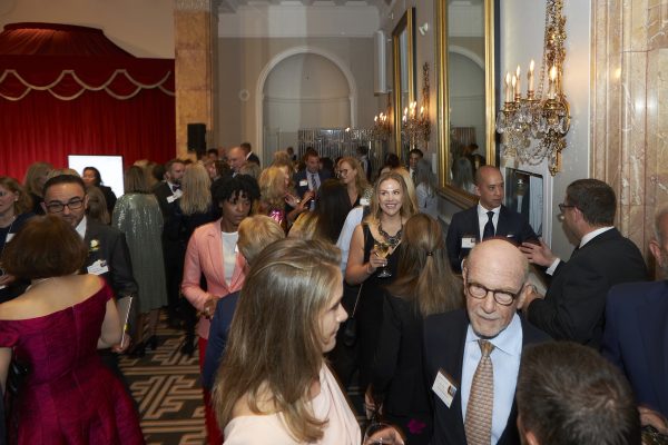 Image of guests connecting with one another during the reception