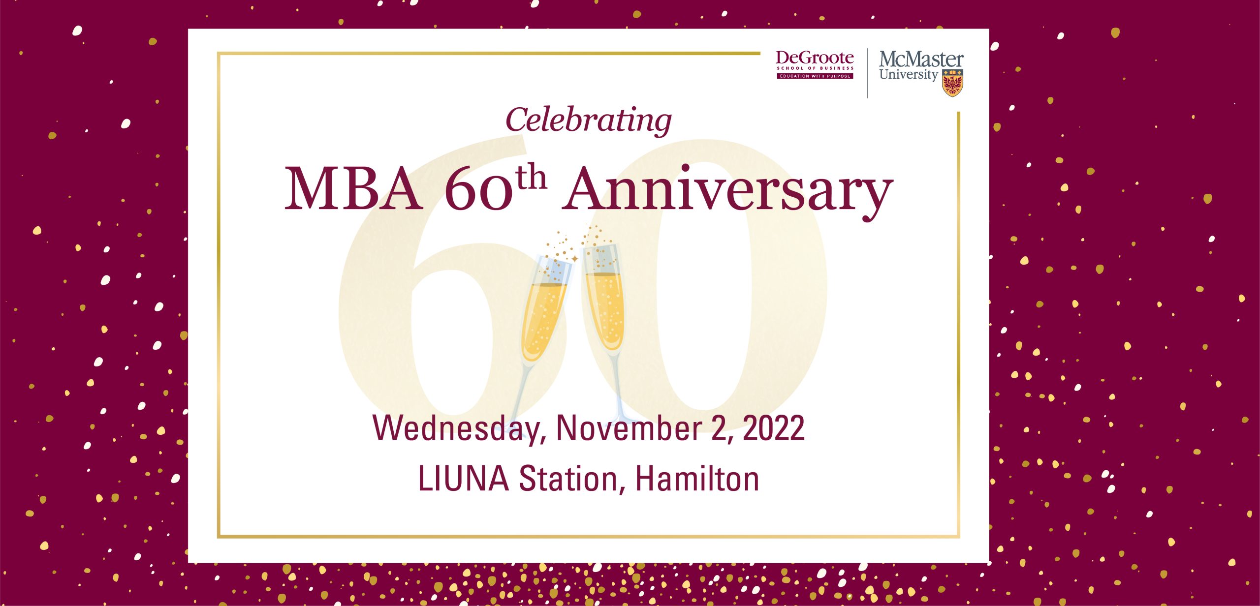 DeGroote MBA 60th Event