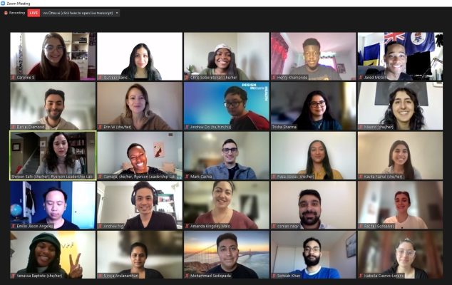 Screenshot of a video call with CanStudyUS Fellows