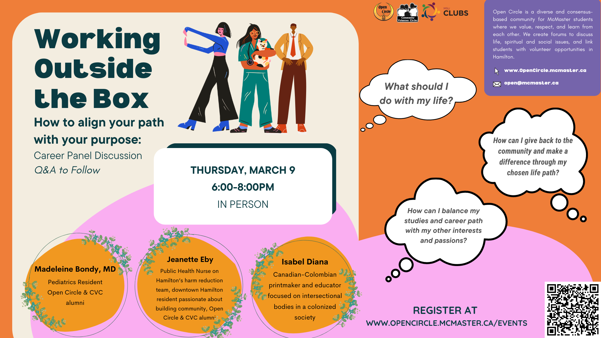 Open Circle Working Outside the Box Career Panel Discussion