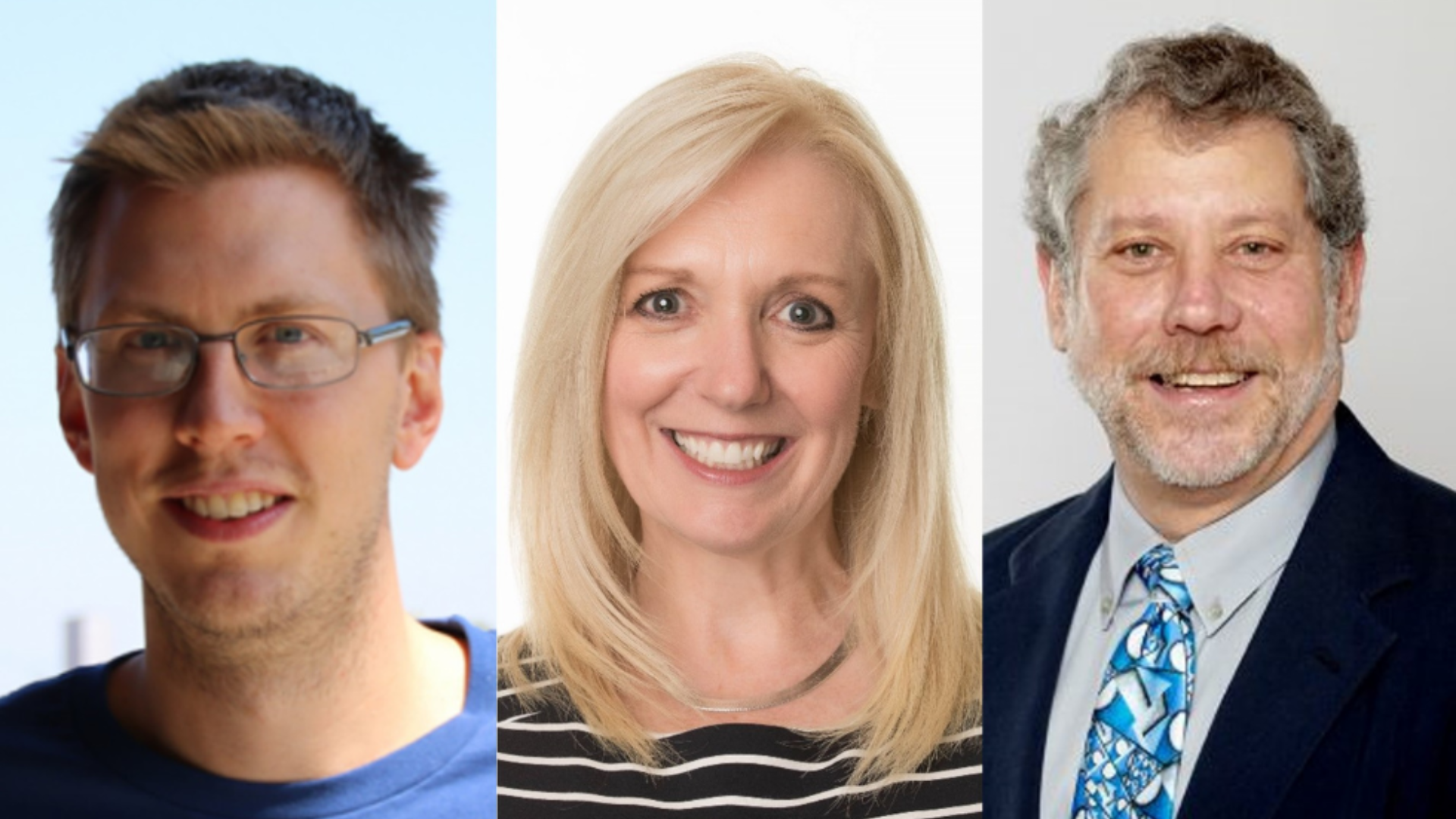 Chemical engineering professor Drew Higgins, School of Nursing professor Pamela Baxter, and DeGroote School of Business professor Benson Honig.