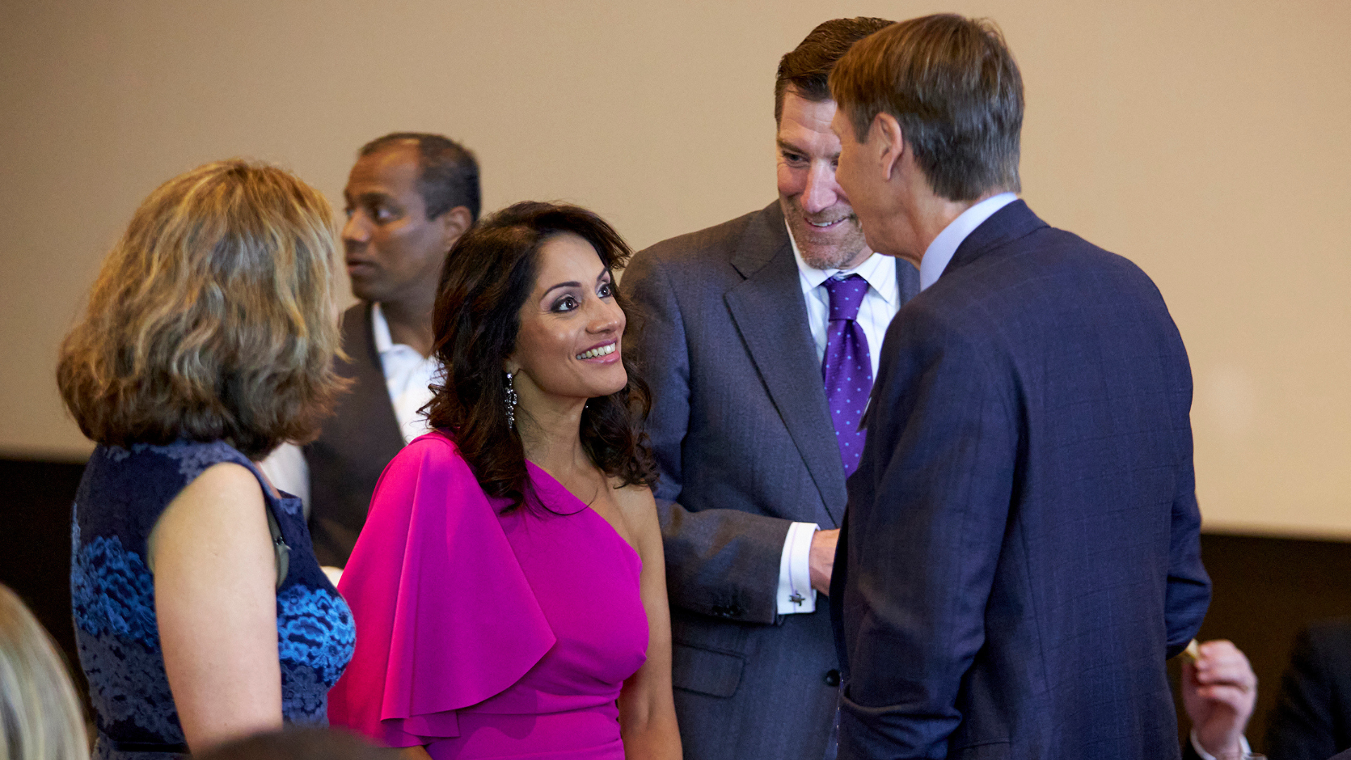 Guests mingling during the Accolades reception.