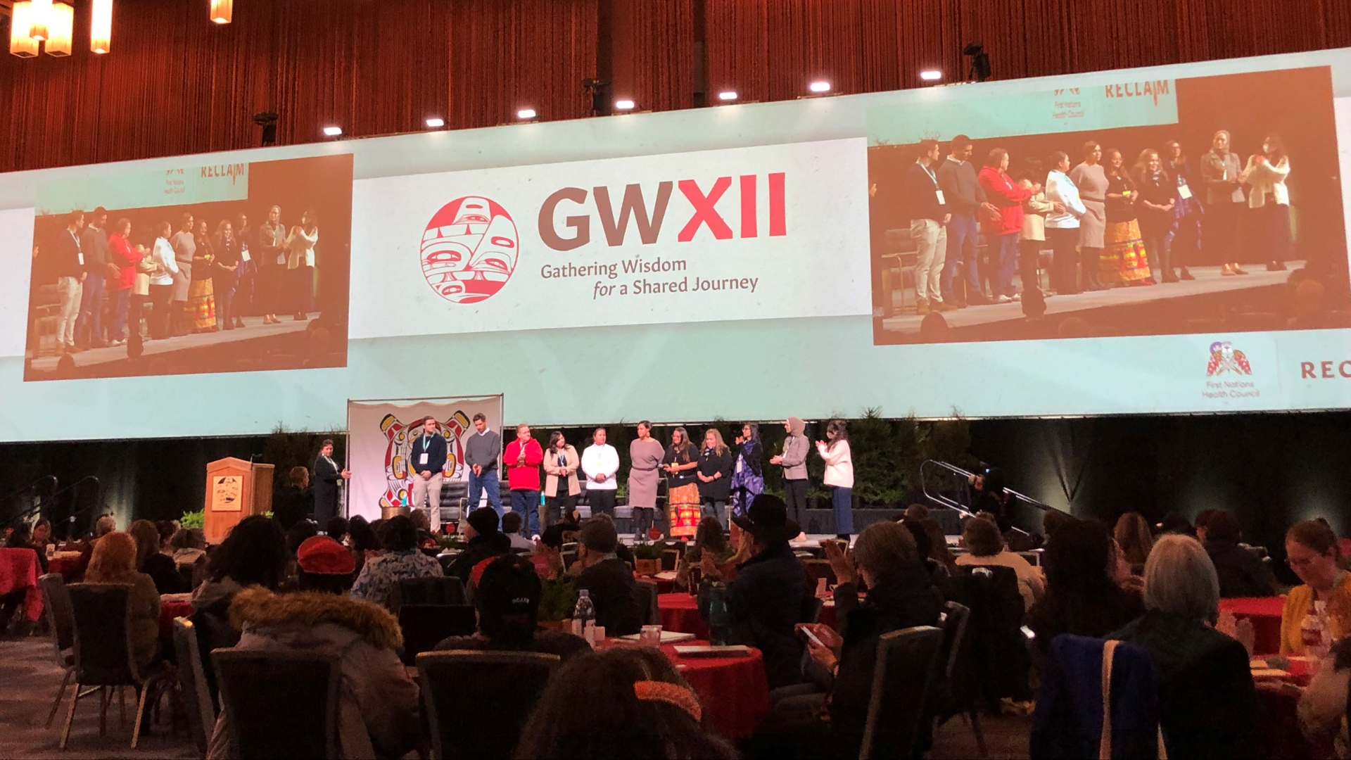 Honouring staff at the Gathering Wisdom Indigenous health conference.