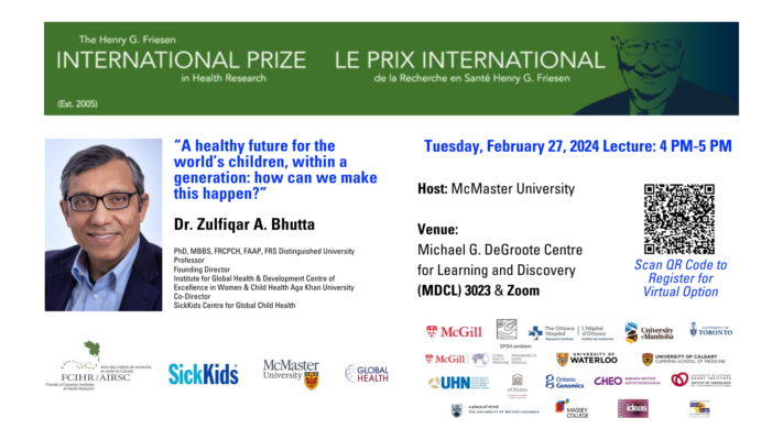 McMaster Global Health Friesen Prize Lecture Poster