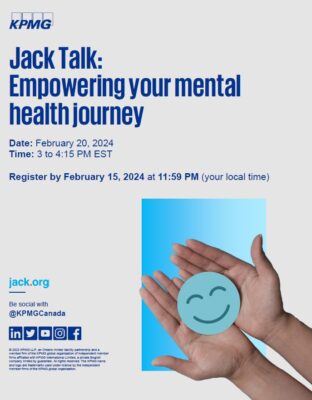 Event Poster for Jack Talk: Empowering your mental health journey