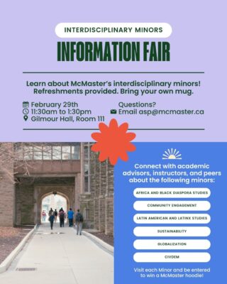 Event poster for Interdisciplinary Minors Information Fair