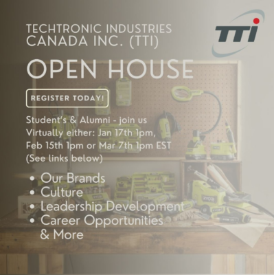 TTI Open House Poster