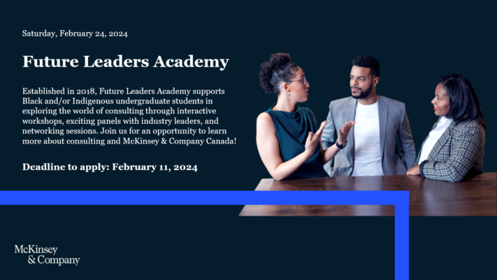 Future Leaders Academy Poster - Application Deadline: February 11